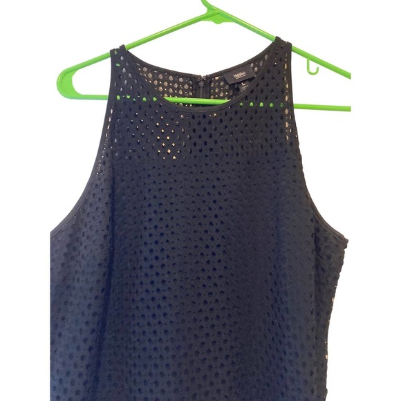 Mossimo Black Sleeveless Eyelet Dress - Size L - Picture 5 of 5